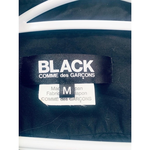 Black Comme Des Garçons elongated button up - Picture 4 of 4